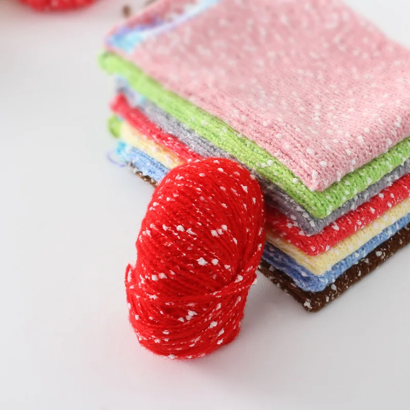 50 г/шт. ручная вязка мягкая пряжа маленькая кукла вязаная крючком шерстяная для