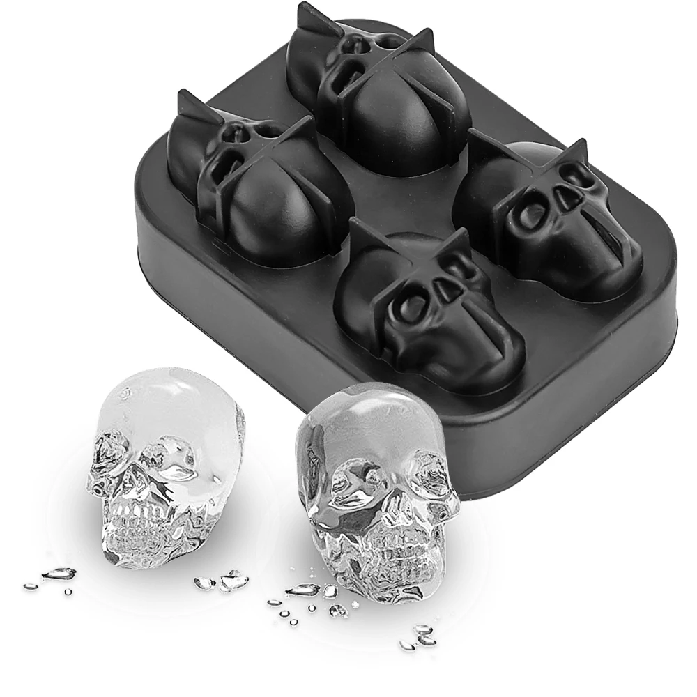 

Ice Cube Tray DIY 3D skull mold Skull Silicone Mold Tool Ice Cube Ice Cream Mold chocolate mold Maker Moldes Popsicle Mold Wiske