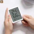 Гигрометр Youpin MMC, термометр, часы, часы с высокочувствительным большим ЖК-экраном, настенная настольная подставка, гибкий, малопотребляемый