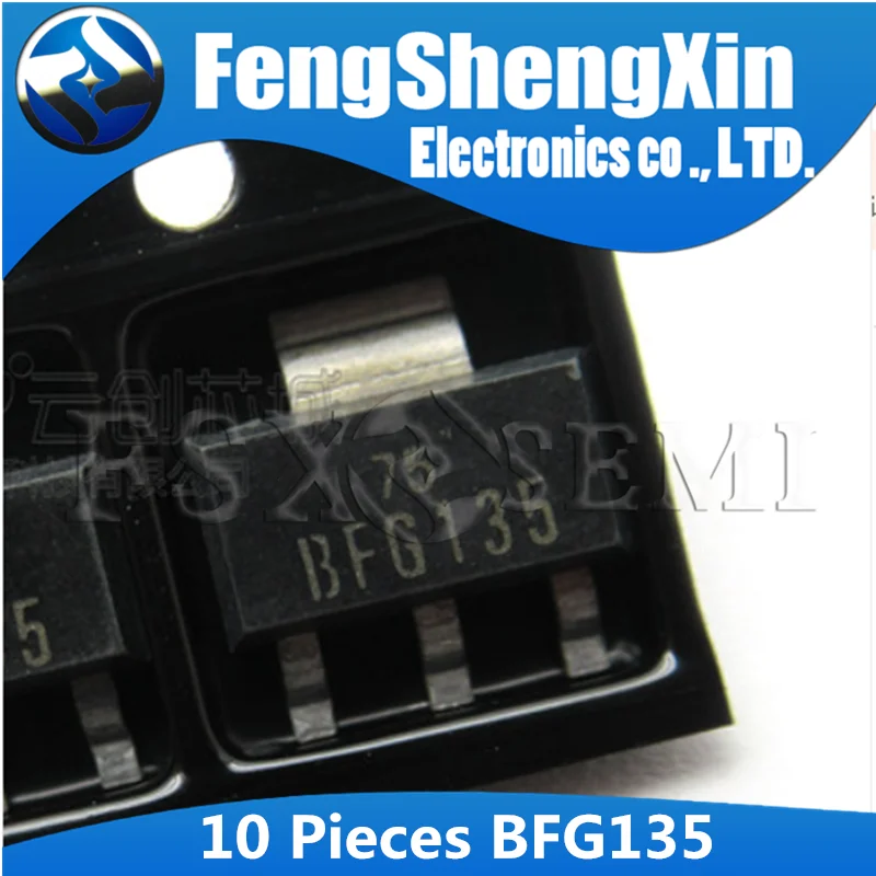 10 шт. транзистор BFG135A SOT223 BFG135 SOT 223 SMD NPN 7 ГГц|Интегральные схемы| |