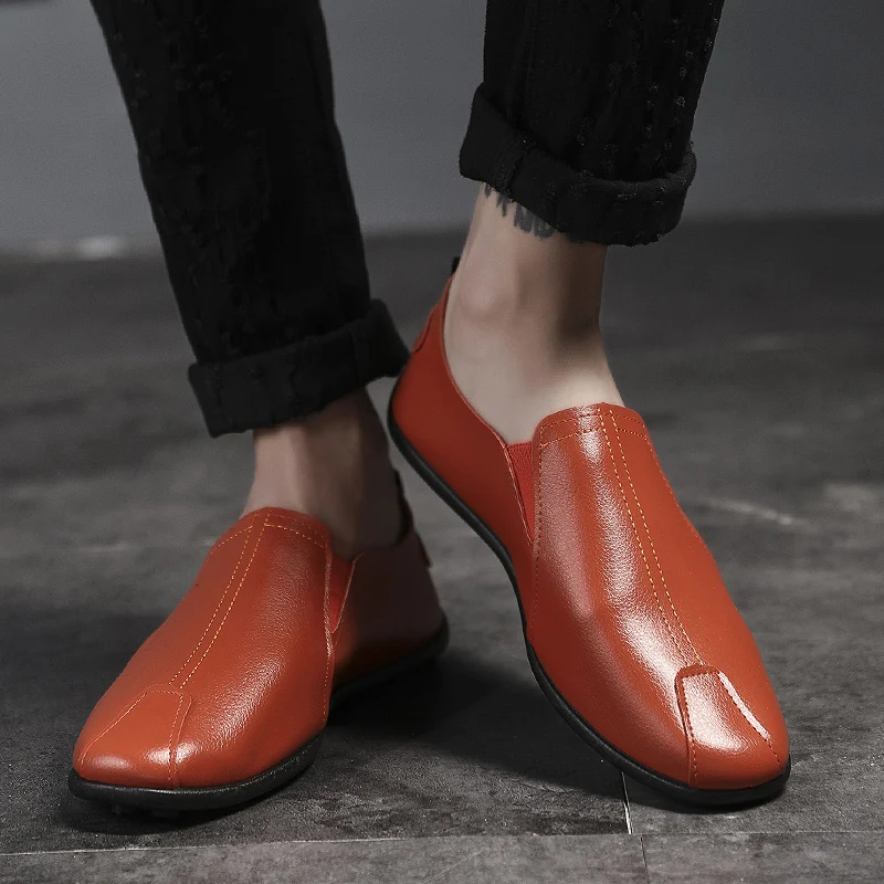 

New Men Casual Shoes Suede Shoes Men Loafers Shoes Flats Men Driving Shoes Soft Moccasins Footwear Slip-On Walking Shoes Loafers
