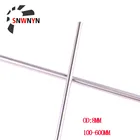 1 шт. оптическая ось рельса линейный вал хромированный OD 8 мм гладкие Линейные стержни из нержавеющей стали ось 200 300 400 500 600 деталь для 3D-принтера CNC