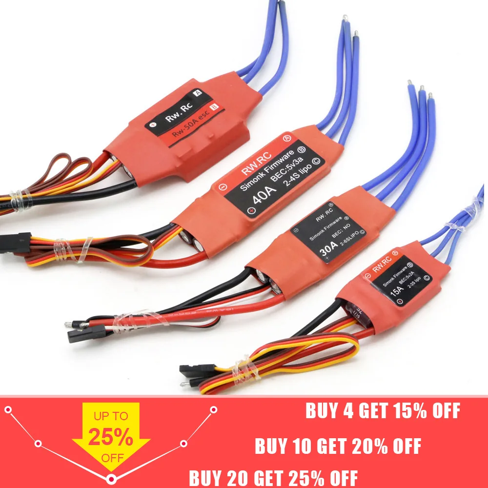Simonk 10A 12A 15A 20A 30A 40A 50A 70A 80A прошивка электронный регулятор скорости ESC для RC Мультикоптер вертолет