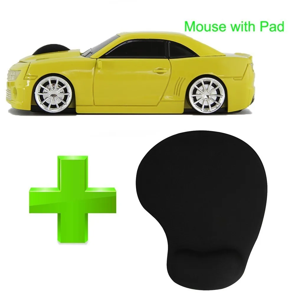 CHYI USB Беспроводная оптическая мышь для геймера 3D классная Спортивная Автомобильная мышь Sem Fio 16000PDI компьютерные мыши с ковриком для Мыши для ПК и ноутбука