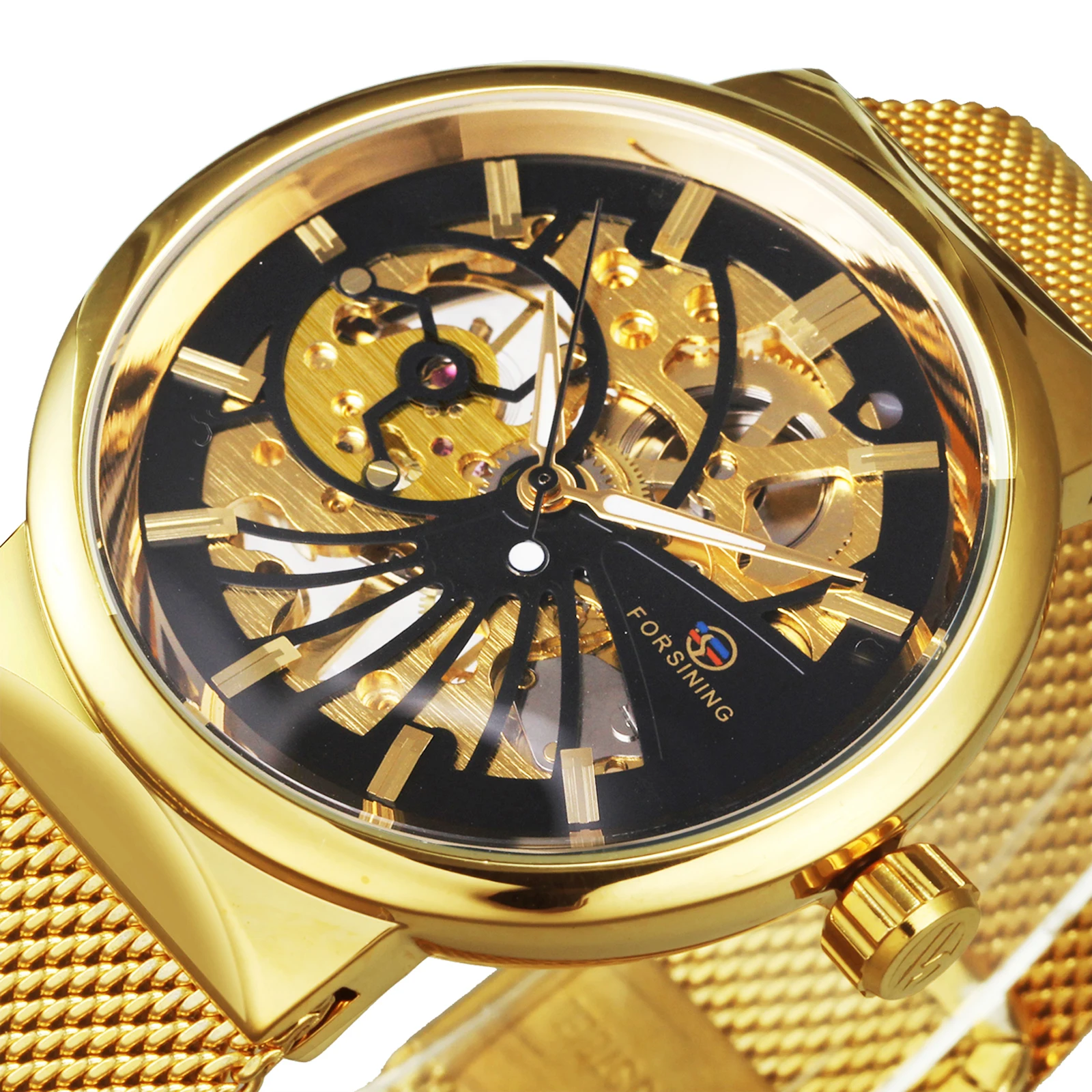 Часы скелетоны FORSINING мужские ультратонкие брендовые Роскошные модные наручные