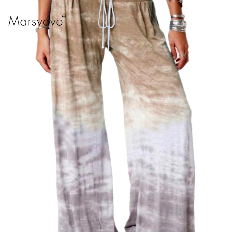

Tie Dye Oversize Pants Korean Fahsion Lacing Woman Sports Trousers Plus Size Wide Leg Pant Casual Summer Comfortable Woman Pants