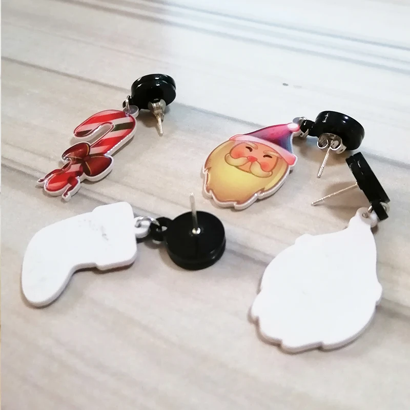 Забавные Рабочая Акула акриловые серьги милое животное океана смолы эпоксидные