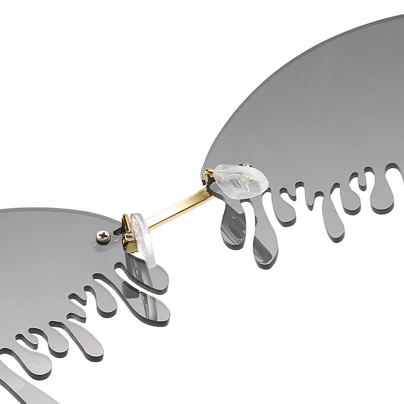 

RBROVO 2021 Luxury Retro Sunglasses Women Rimless Glasses Women Vintage Eyeglasses For Women/Men Brand Designer Oculos De Sol