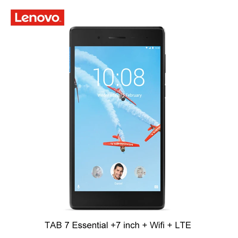 Lenovo 7 дюймовый планшет с четырёхъядерным процессором ОЗУ 1 ГБ ПЗУ 16 64 бит android GPS 3450