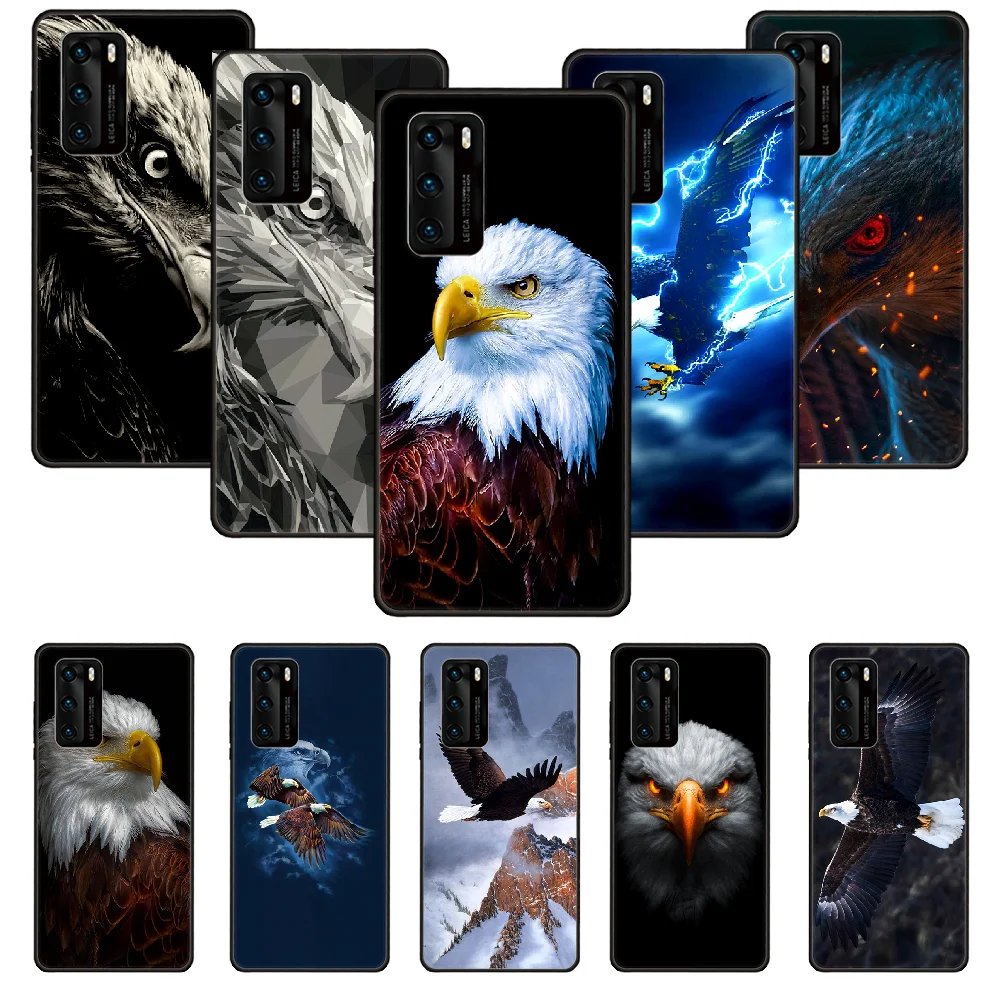 Чехол для телефона Huawei P20 P30 P40 P Smart Z + P10 Mate 30 10 20 Lite Pro черный Водонепроницаемый
