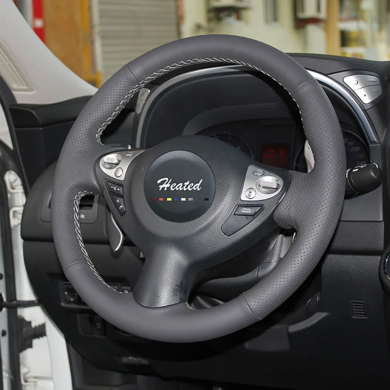 Чехол на руль автомобиля для Infiniti FX FX35 FX37 FX50 Nissan Juke Maxima 2009 2014 Sentra оплетка руль|wheel