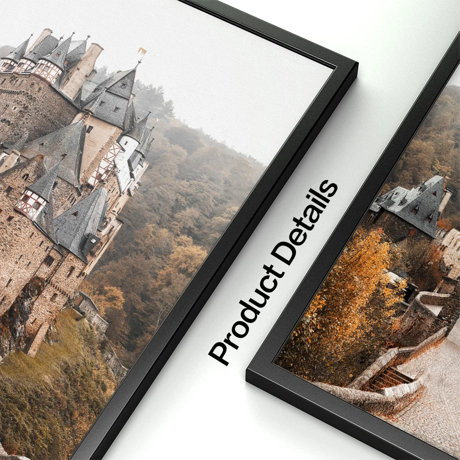 Одуванчик замок Осенняя пастбища винтажный фургон настенная живопись на холсте