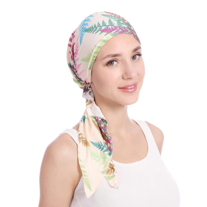 

Women Makeup Hooded Cap Long Hair Hooded Cap Bohemian Ladies Turban Hair Accessories For Femme