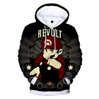 Толстовка с капюшоном для мальчиков и девочек, 3D свитшоты с принтом Супер Марио, худи в стиле хип-хоп, спортивный костюм, одежда для Марио