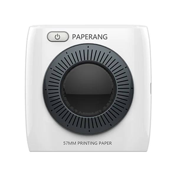 White PAPERANG P2 карманный портативный Bluetooth принтер Телефон фото беспроводное подключение HD термальный принтер этикеток 1000 мАч батарея - Цвет: White