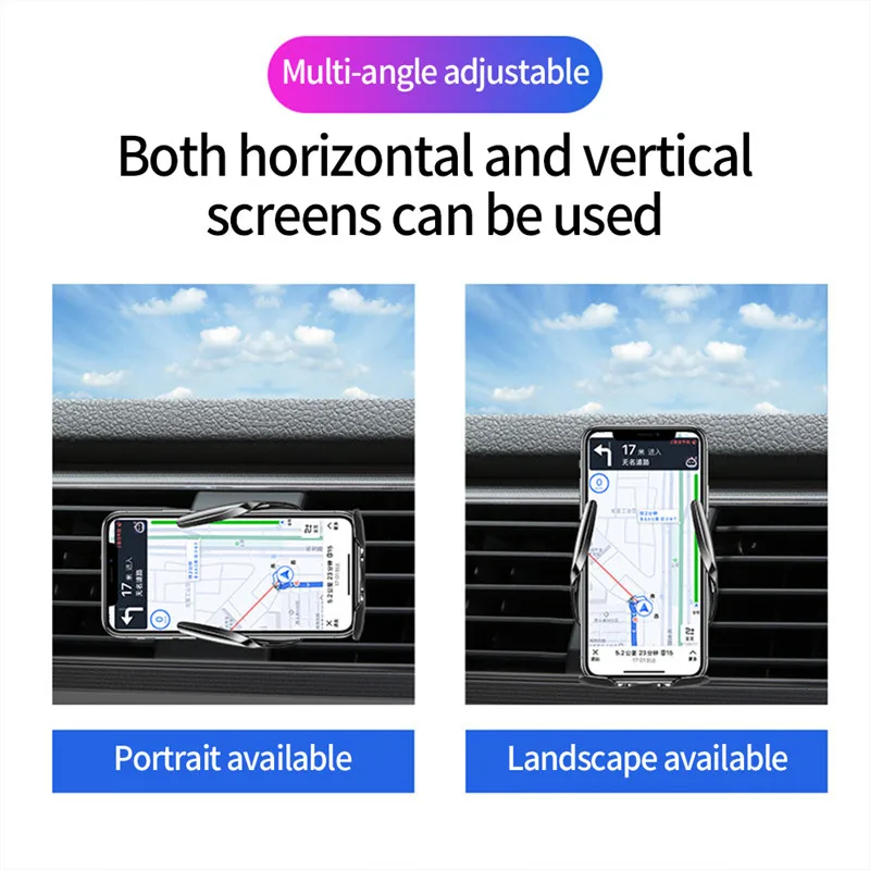 

Automatic 15W Car Wireless Charger for iPhone 12 11 XS XR X Xiaomi Huawei Samsung S20 S10 Magnetic USB Sensor Phone Holder Mount