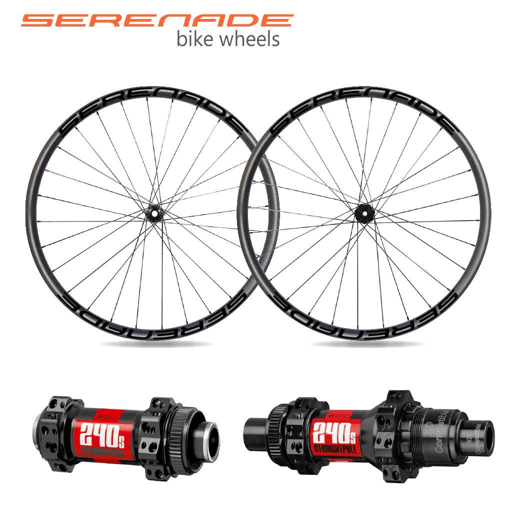 

29er Wheels 30mm Wide 30mm Deep Carbon Mountiain Bicycle MTB Bike Wheelset with DT240 Hub Disc Center Lock 15x100mm 12X142mm