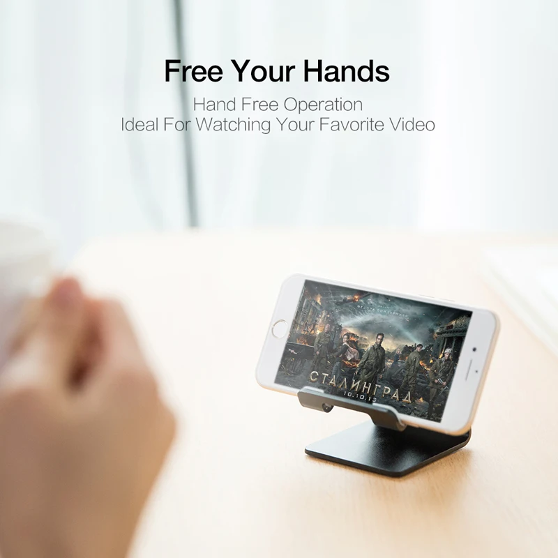 

Oppselve Mobile Phone Holder Stand Aluminium Alloy Metal Tablet Desk Holders Stands for iPhone 11 X 8 7 Plus iPad Samsung Phone