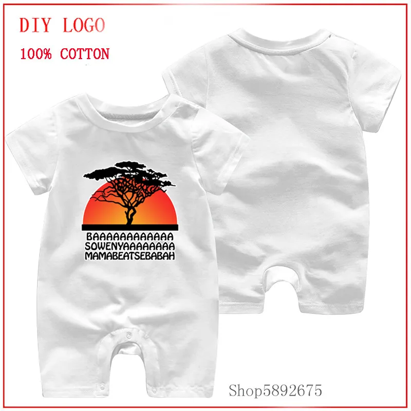 Летний Новый Стиль детские комбинезоны с короткими рукавами и изображением