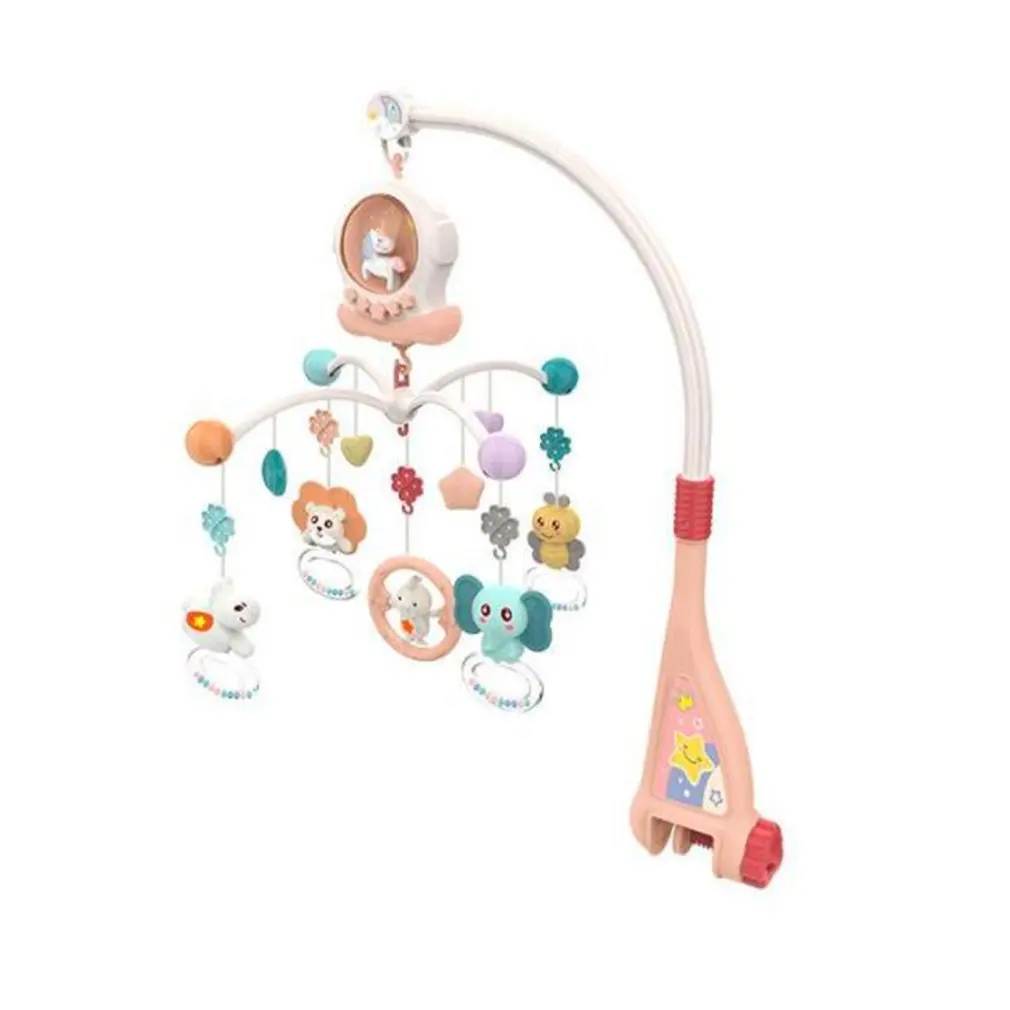 

Bedside Rotating Rattle Soothing Toy Educational Toys Rotating Night Light Three-speed Shut-off Time Pendant