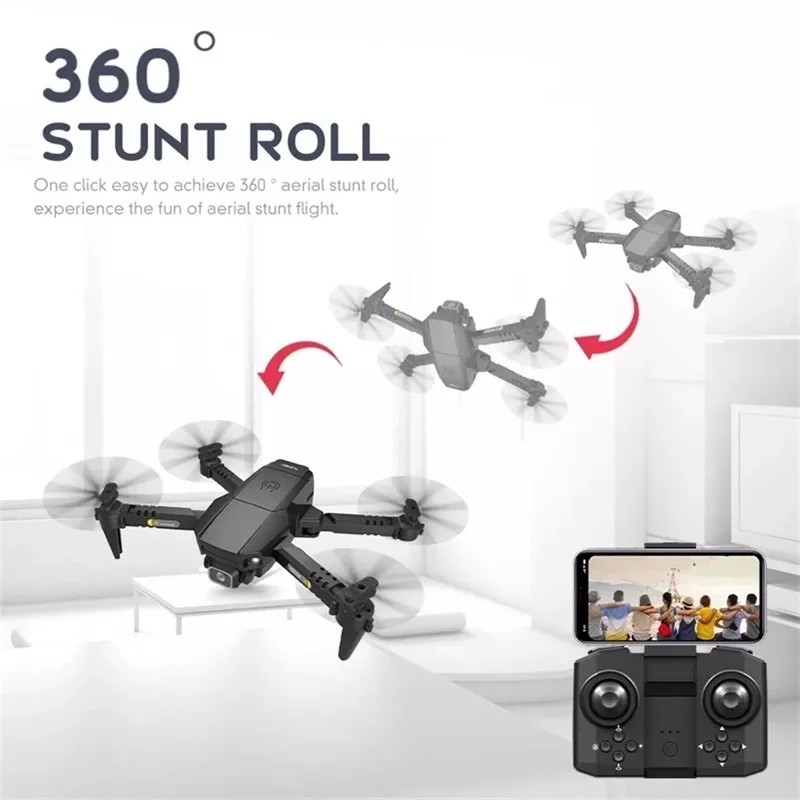 2021 HJ78 мини дрон 4k профессиональный HD двойная камерой с WIFI FPV RC вертолёт