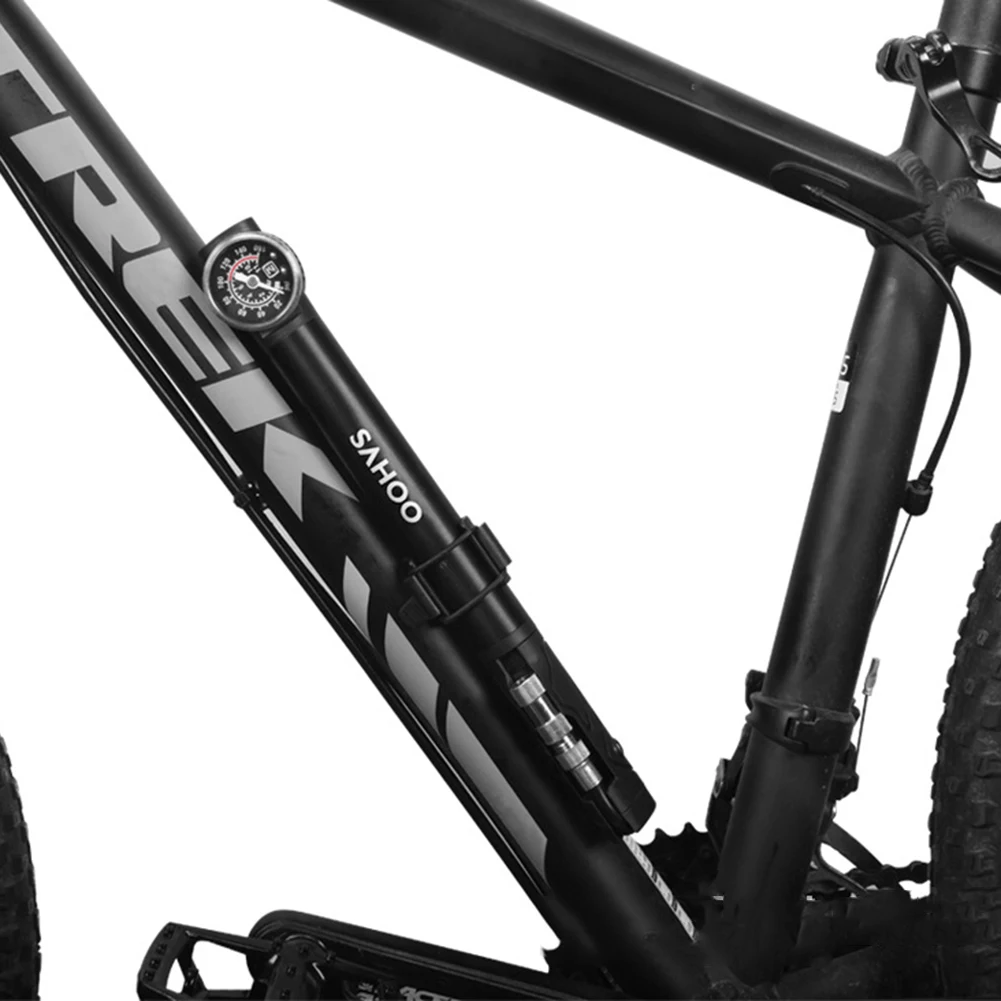 Насос велосипедный 100PSI с портативным клапаном под давлением алюминиевый гибкий