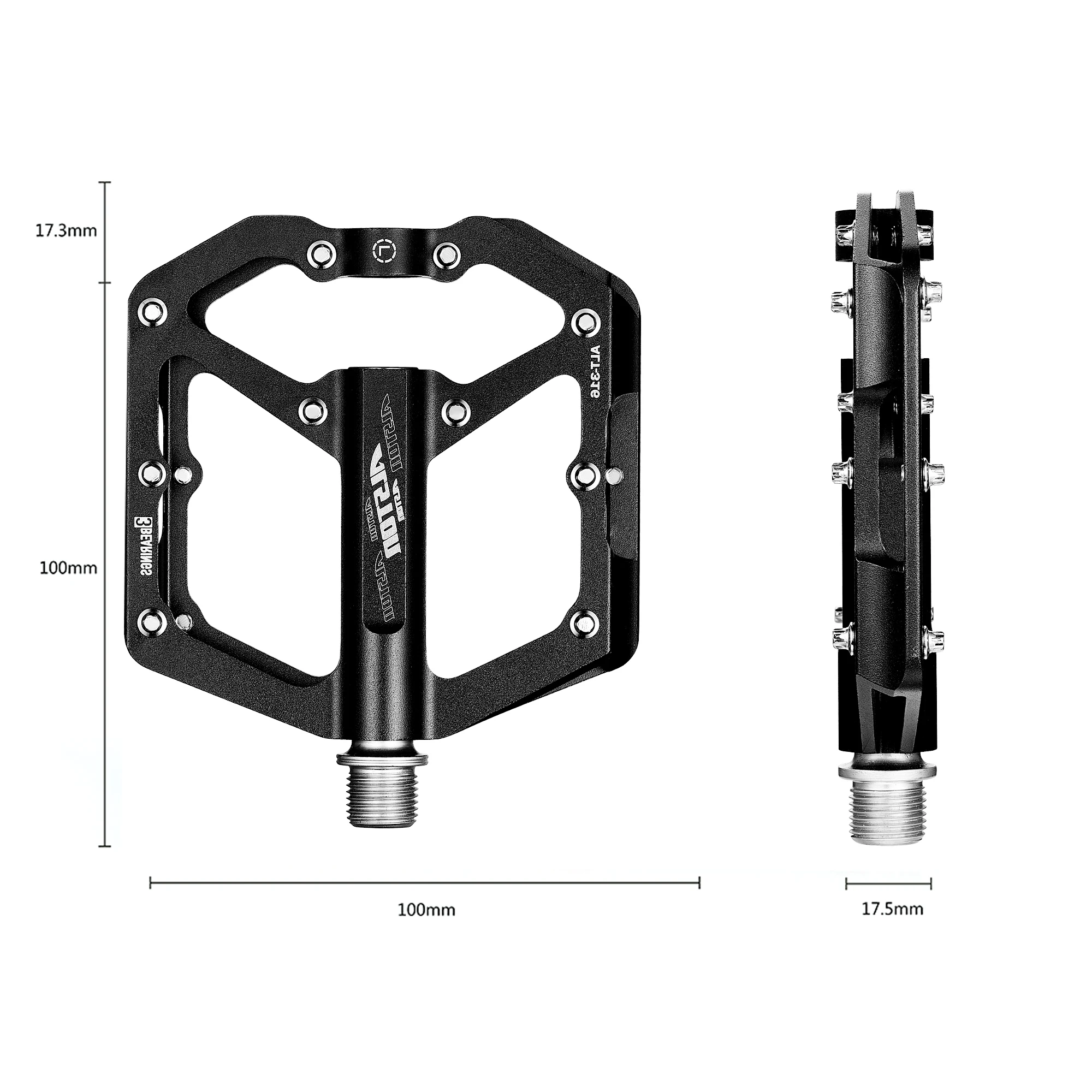 Ansjs Non-Slip Mountain Bike Pedals Ultra Strong Colorful Cr-Mo CNC Machined 9/16&quot 3 Sealed Bearings for Road BMX MTB Fixie | Спорт и