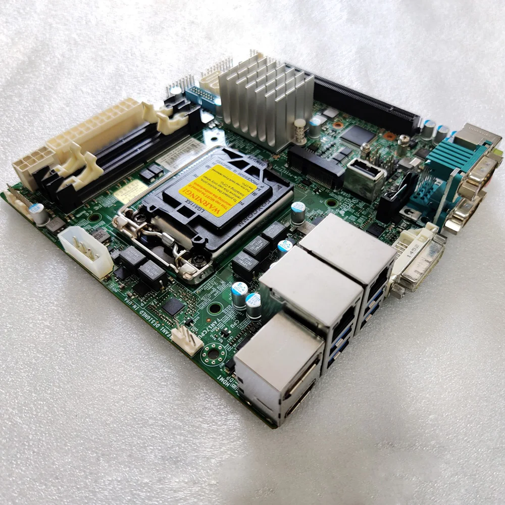 Billig Server Motherboard Für SuperMicro X11SSV-Q Einzel-Kanal LGA1151 Q170 Mini-ITX Kleine Bord