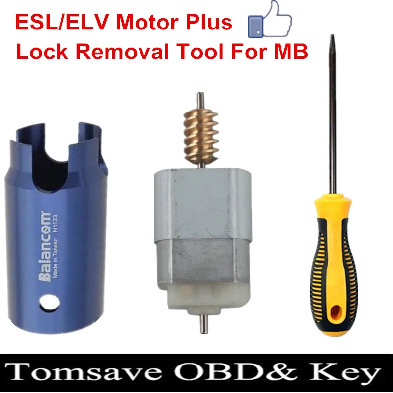 ESL ELV Steering Lock EIS EZS Lock Removal Tool for Mercedes Benz W204 W207 W212 Motor Wheel Motor&Open Dowel Pin Dedicated Tool