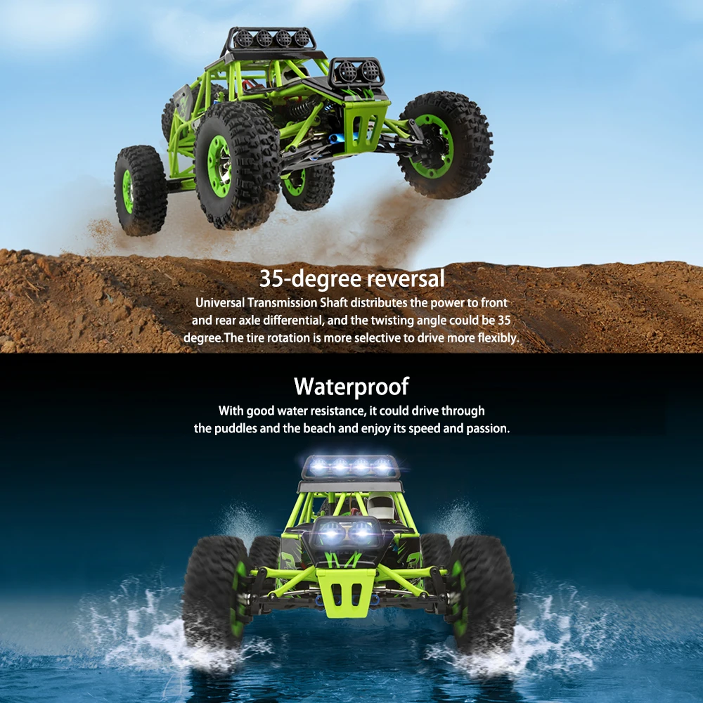 12402a WLtoys 12428 Радиоуправляемый автомобиль 1/12 4WD Электрический гоночный 50 км/ч
