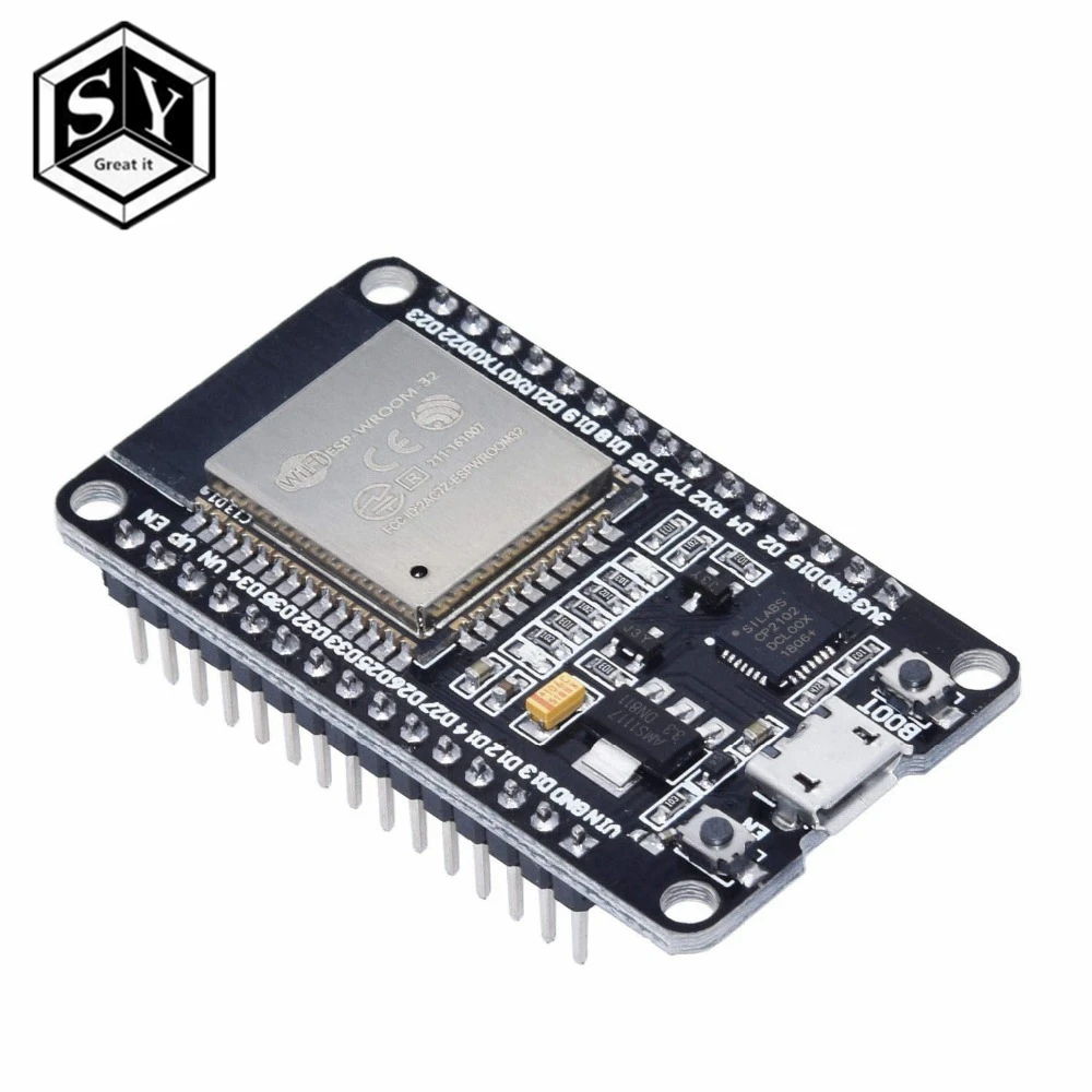ESP32 ESP-32 ESP32S ESP-32S CP2102 беспроводной WiFi Bluetooth макетная плата Micro USB двухъядерный усилитель мощности фильтрующий модуль