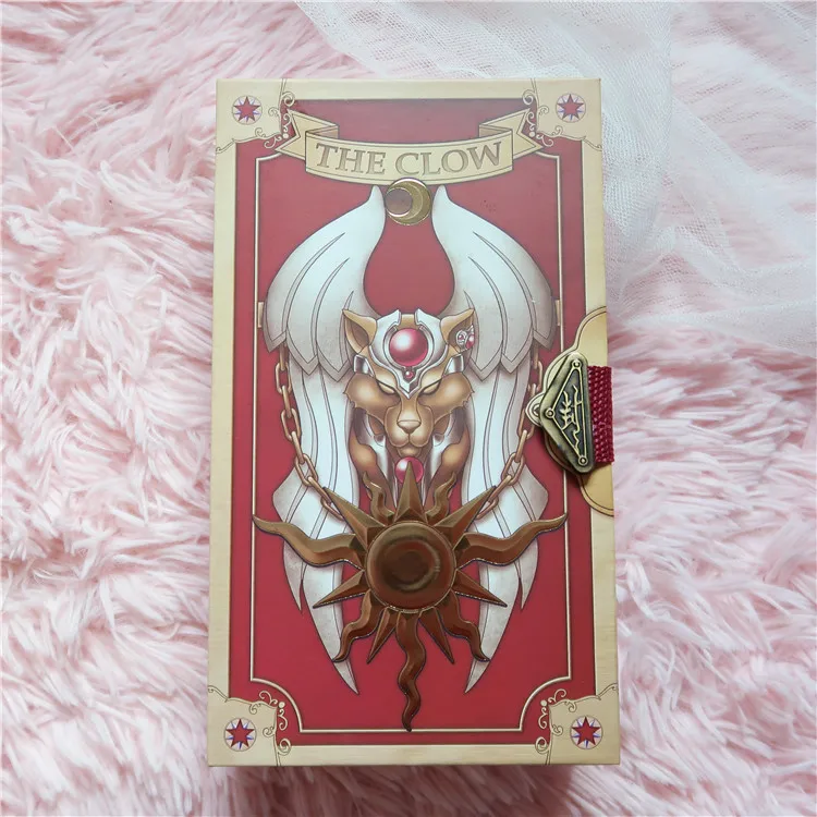 Red 2 версии аниме Cardcaptor Sakura кимоно Таро Волшебная книга с Клоу Набор карточек в коробке косплей реквизит коллекционные подарки - Цвет: Red