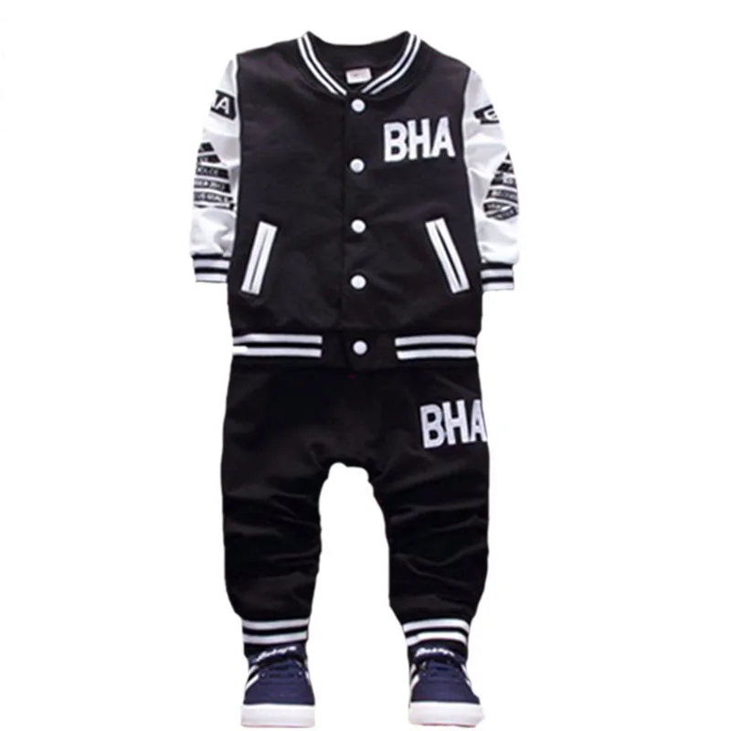 Демисезонная одежда для маленьких мальчиков и девочек из двух предметов куртка с