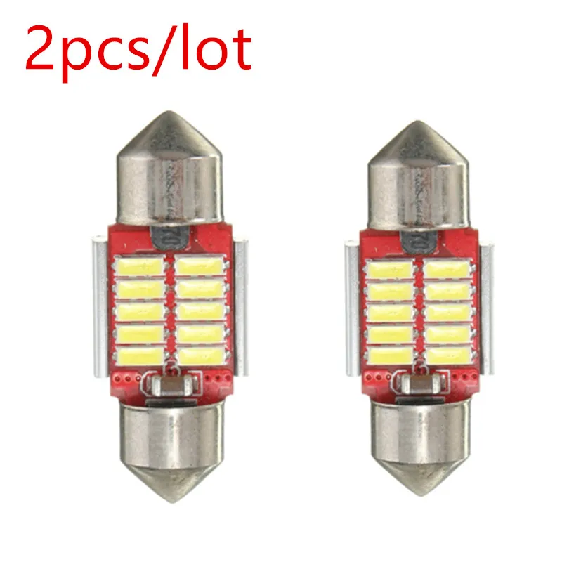 Суперъяркая Светодиодная лампа Canbus суперъяркая 31 мм 10 SMD 4014 без ошибок для