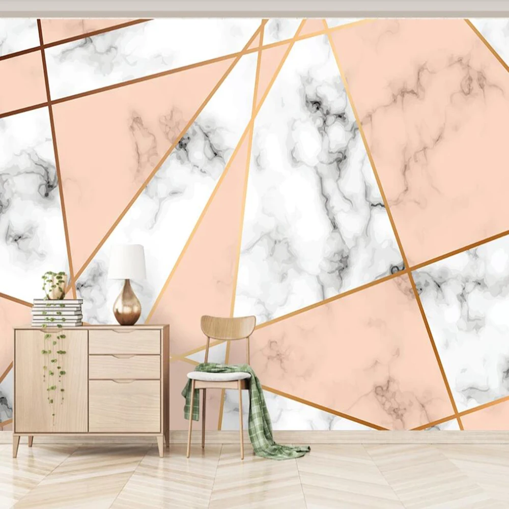 Milofi на заказ большие 3D обои настенные современный минималист джаз белый мрамор