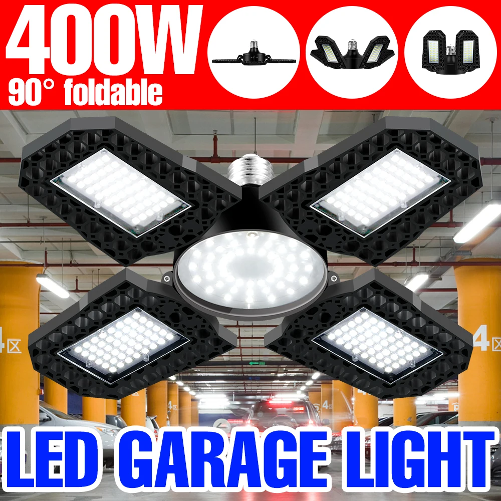 

LED Garage Light UFO Deformable Bulbs E27 High Bay Lamp E26 LED Light Bulbs 220V High power Industrial Lighting 200W 300W 400W