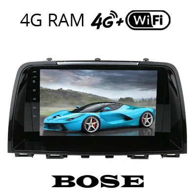 Atenza 4G BOSE Can SINOSMART Android 8,1 поддержка Bose аудио родная камера DSP Автомобильный навигатор gps плеер для Mazda 6 Atenza 2012- ips/QLED экран - Цвет: Atenza 4G BOSE Can