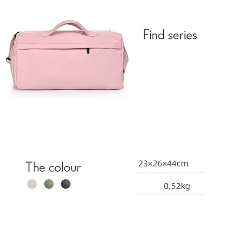 Sports Yoga Bag Fashion Trend Women Large Capacity Hand Luggage Simple Shoes Position Gym Fitness Training Golf Tennis Handbag