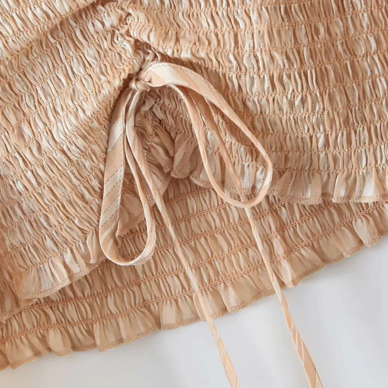 

New women shirt tops 2021 new fashion stretch tight-fitting drawstring chic women tops shirts elegant chic youth shirt