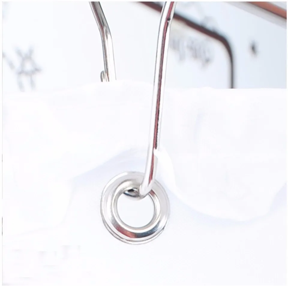 new to the home decoration bathroom shower curtain waterproof waterproof solid wood polyester fabric lace shower curtain elegant free global shipping