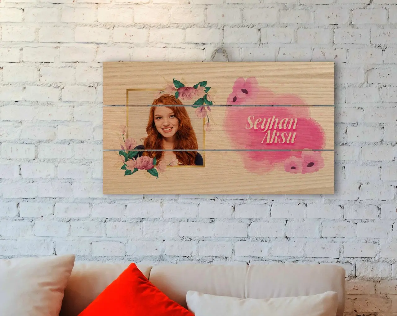

Personalized Is Photo Women Authentic On Wooden Pallet Tablo-7