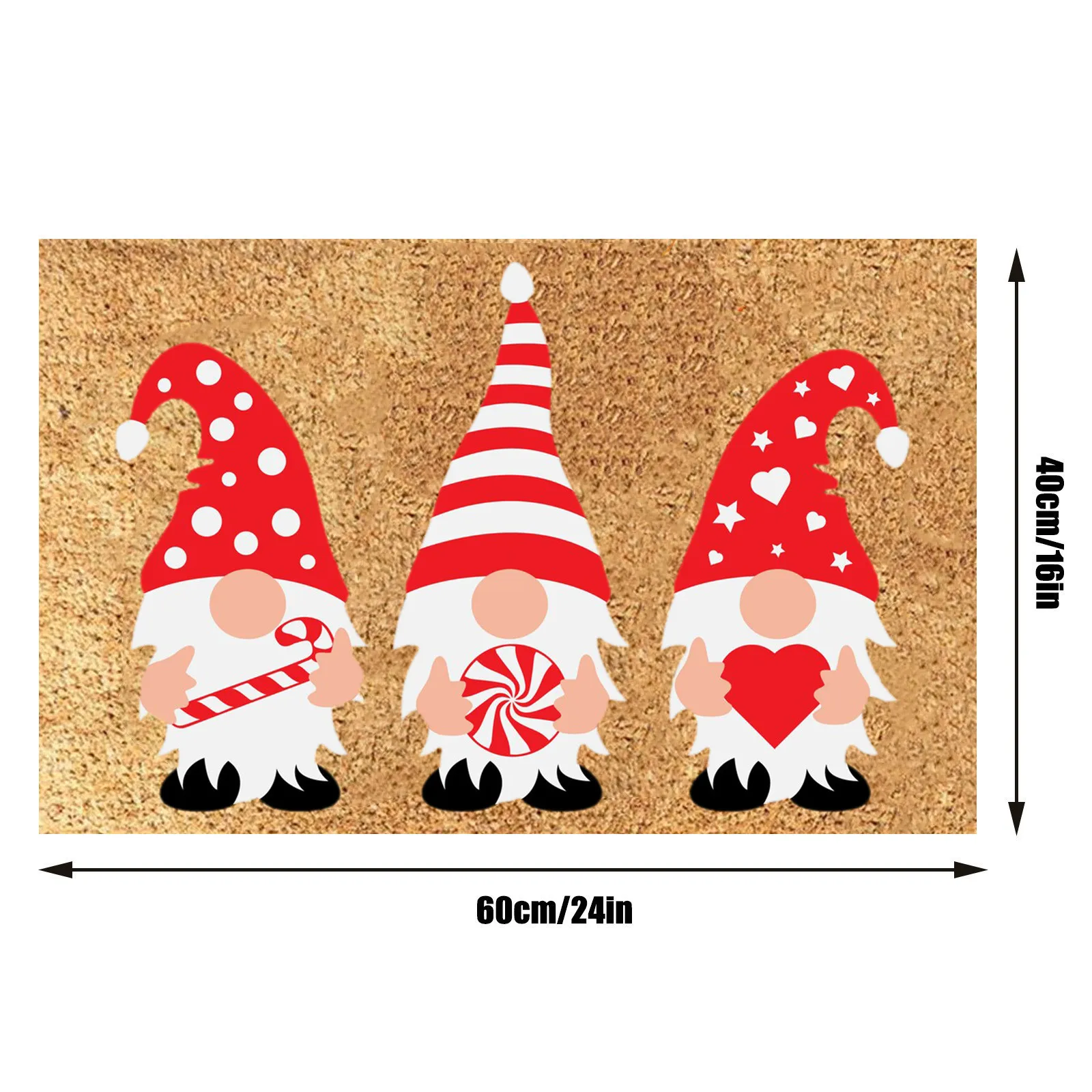 Red Christmas Mat Santa Claus Elk Floor Xmas Non-Slip Doormat Kitchen Bathroom Decor Merry For Home P5 | Дом и сад