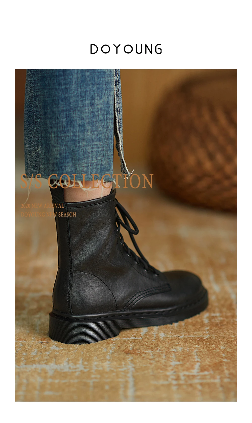 

Новинка Зима 2021, туфли-мартинсы на мягкой подошве, туфли-мартинсы в стиле ретро с круглым носком и шестью отверстиями (восемь отверстий) на ш...