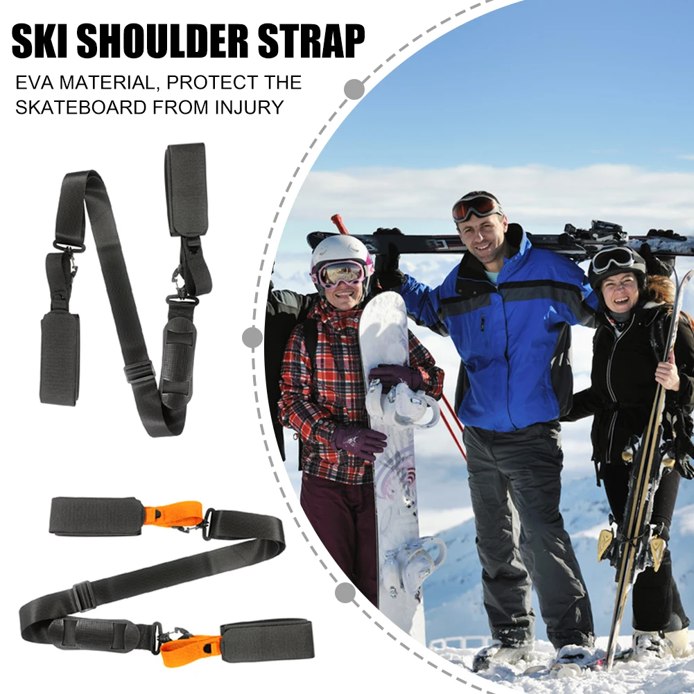Нейлоновые плечевые ремни для сноуборда фиксирующие с ручкой Двойные