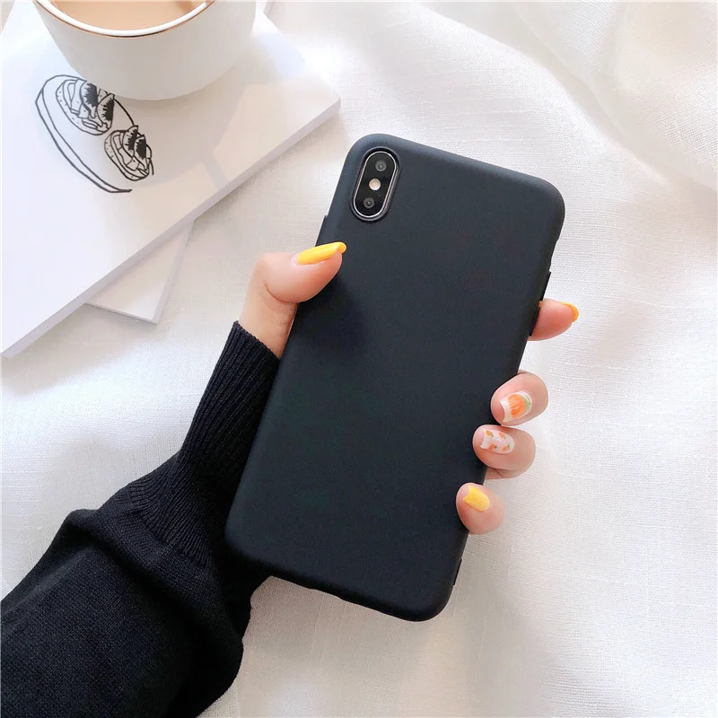 DK-he Модный матовый Силиконовый чехол для Xiaomi mi 9 SE 8 Lite A2 A1 Capa для Red mi 6 Pro 6A 5 Plus 5A 4X 4A милый резиновый чехол карамельного цвета - Цвет: DK-he