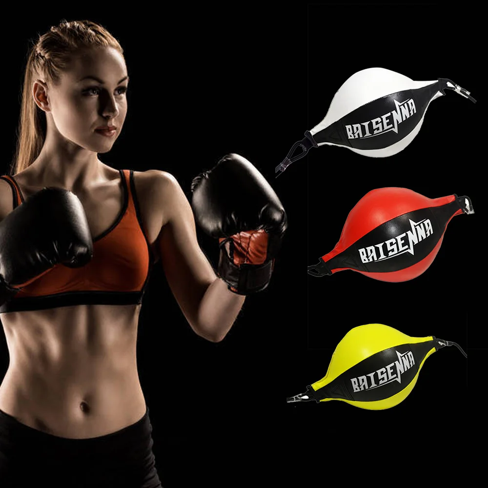 Груша для бокса из ПУ надувной скоростной мяч тренировки фитнеса двусторонний |