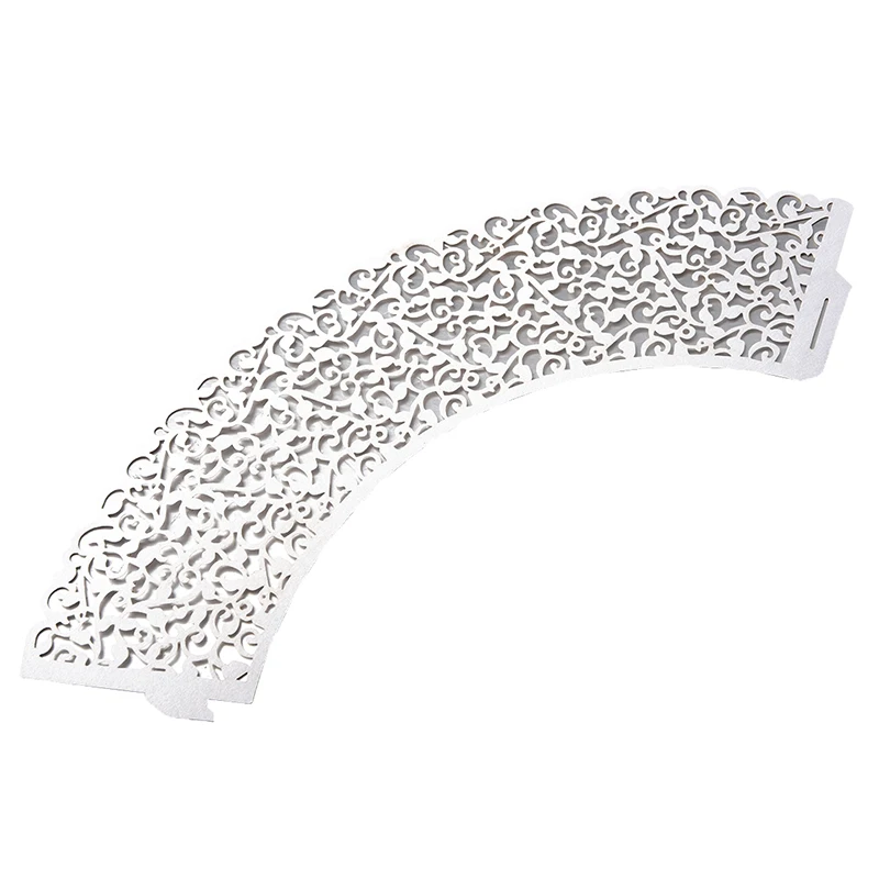 12 шт. в упаковке с узором из облаков полым каблуком торт Бумага обертка для кексов