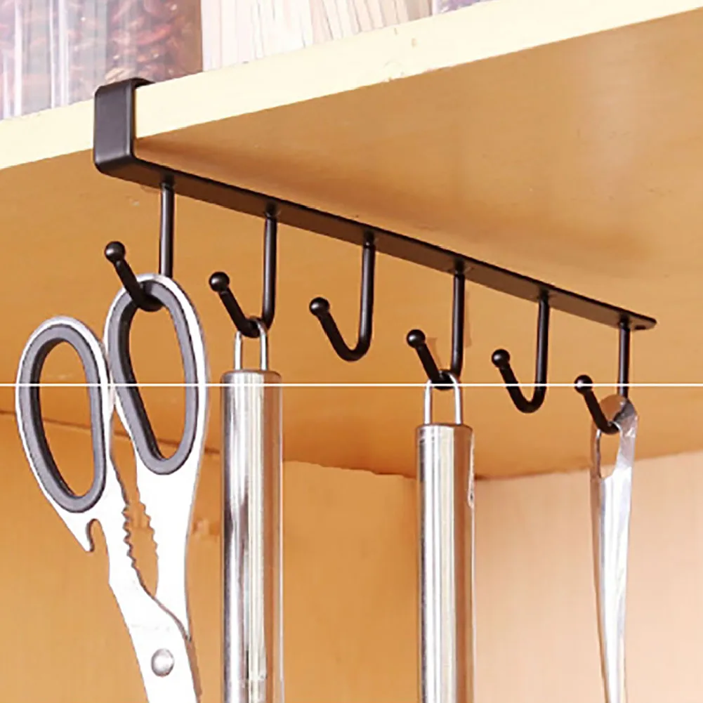 

Kitchen Storage Rack Cupboard Hanging Hook Hanger Storage Organizer Holder