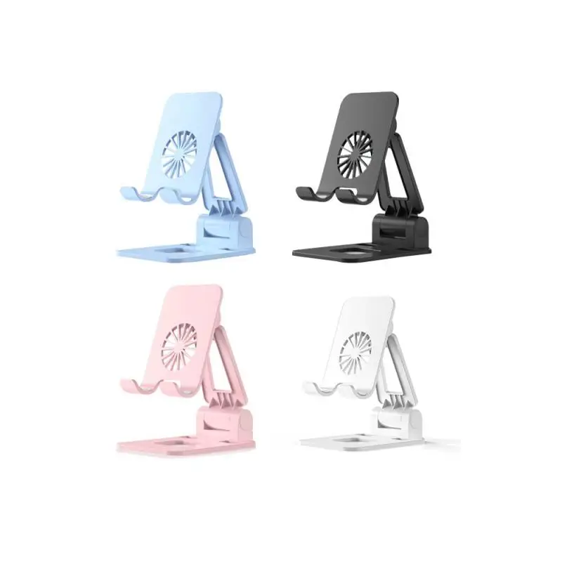 

Universal Adjustable Mobile Phone Holder Stand Desk Swivel Foldable Portable Double Strengthen The Stable Anti-skid Phone Holder