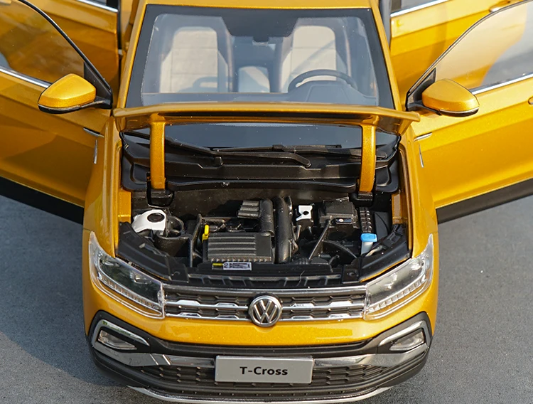 1:18 Высокая тщательная VW T-CROSS SUV сплав модель автомобиля статические металлические модельные автомобили с оригинальной коробкой